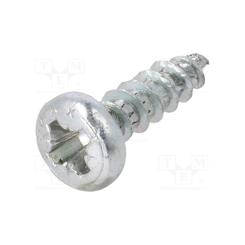 500 pcs : 5402819 - Screw, 4x15, Head: cheese head, Pozidriv, PZ2, steel, zinc, SPAX®
