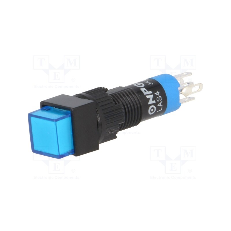 10 pcs : LAS4F-11Z/B - Switch: push-button, Pos: 2, SPDT, 0.5A/250VAC, 1A/24VDC, ON-ON