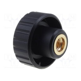 10 pcs : 6730 - Knob, Ø: 32mm, Int.thread: M6, 16mm, H: 22mm, polyamide