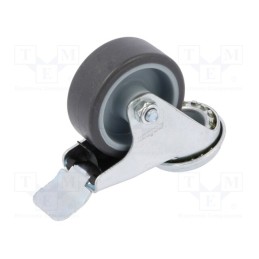 10 pcs : BDPE 0505 1001 - Transport wheel, Ø: 50mm, W: 20mm, H: 68mm, torsional with lock
