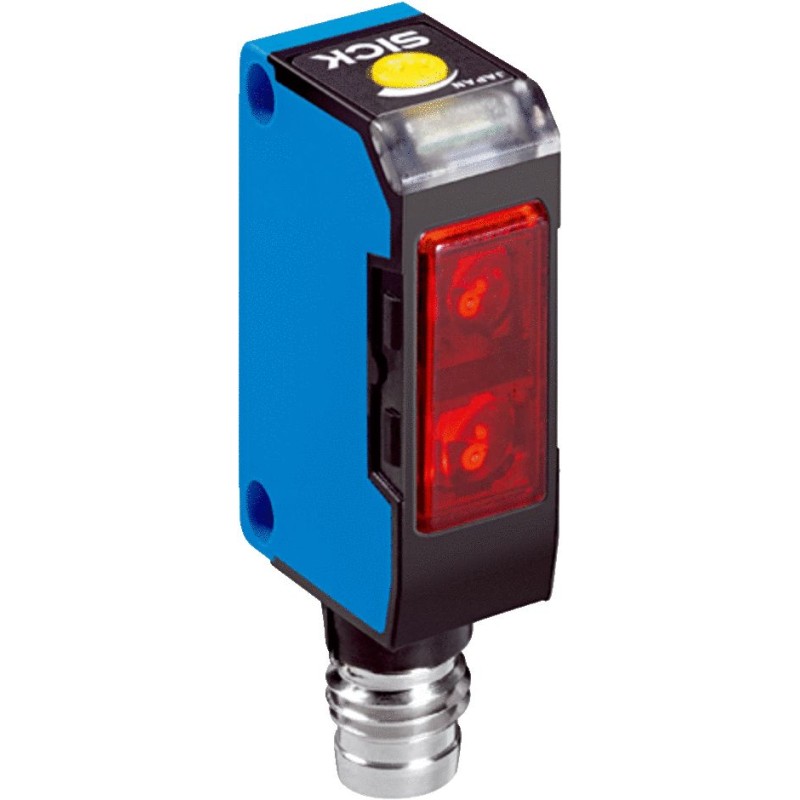 1 pcs - Sick Background Suppression Photoelectric Sensor, Block Sensor, 2 mm - 100 mm Detection Range