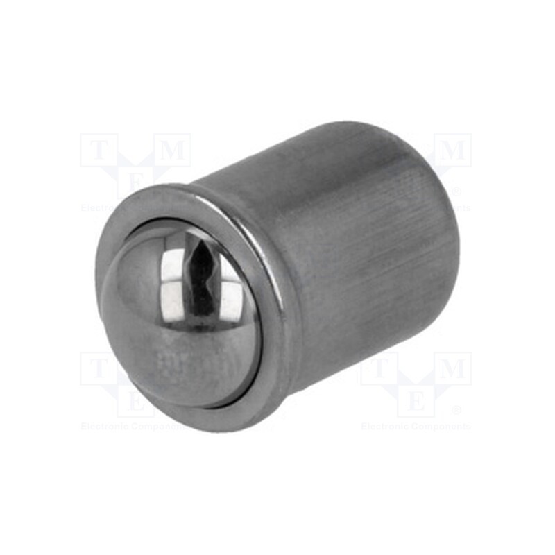 10 pcs : GN 614-6-NI - Smooth ball spring plunger, stainless steel, L: 7mm, F1: 5.5N