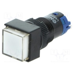 10 pcs : LAS2F-11Z/W - Switch: push-button, Pos: 2, SPDT, 0.5A/250VAC, 1A/24VDC, ON-ON