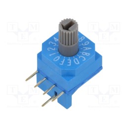 10 pcs : FSR-16H1 - Encoding switch, HEX/BCD, Pos: 16, THT, Rcont max: 80mΩ, 7Ncm, F