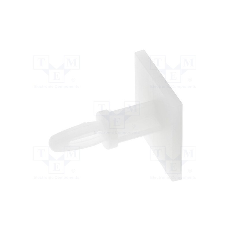 50 pcs : 8GB07V40995 - PCB distance, polyamide, L: 12.7mm, self-adhesive,snap fastener