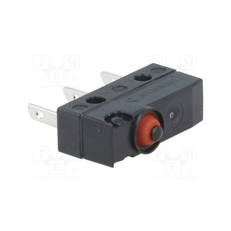 10 pcs : DC2C-L1AA - Microswitch SNAP ACTION, 10A/250VAC, without lever, SPDT, Pos: 2