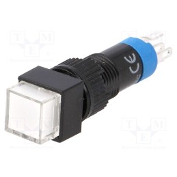 10 pcs : LAS4F-11Z/W - Switch: push-button, Pos: 2, SPDT, 0.5A/250VAC, 1A/24VDC, ON-ON