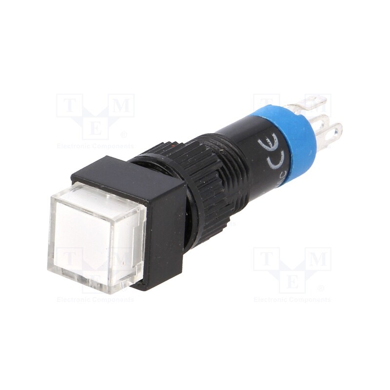 10 pcs : LAS4F-11Z/W - Switch: push-button, Pos: 2, SPDT, 0.5A/250VAC, 1A/24VDC, ON-ON