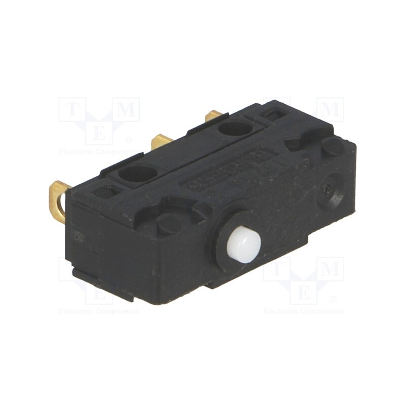 10 pcs : V4NCT7 - Microswitch SNAP ACTION, 5A/250VAC, without lever, SPDT, ON-(ON)