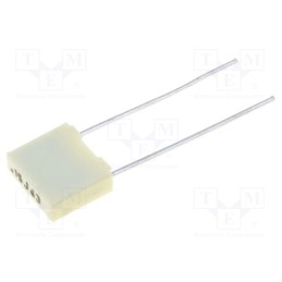 50 pcs : R82DC3150DQ60J - Capacitor: polyester, 150nF, 40VAC, 63VDC, 5mm, ±5%, 7.2x2.5x6.5mm