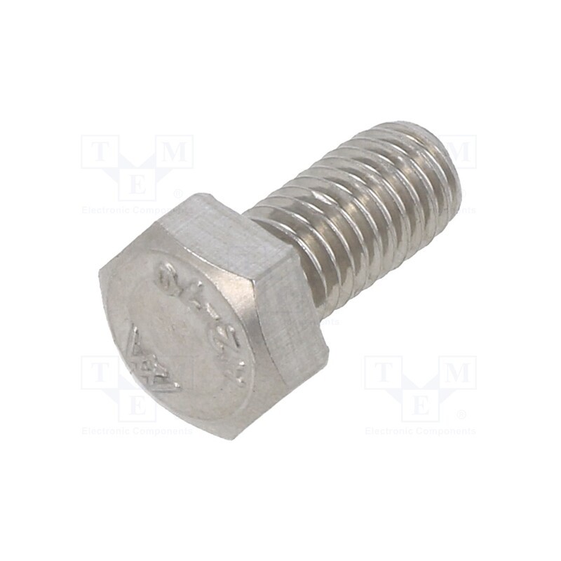 500 pcs : M5X10/D933-A2 - Screw, M5x10, 0.8, Head: hexagonal, A2 stainless steel, DIN 933