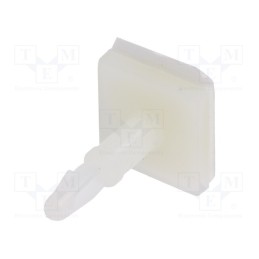 50 pcs : 8GB07V41021 - PCB distance, polyamide, L: 11.1mm, self-adhesive,snap fastener