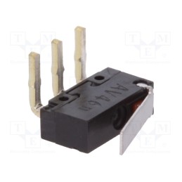 10 pcs : AV462461 - Microswitch SNAP ACTION, 0.1A/30VDC, with lever, SPDT, ON-(ON)