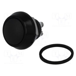 10 pcs : GQ12B-10/N/A - Switch: vandal resistant, Pos: 2, SPST-NO, 2A/36VDC, IP65, OFF-(ON)