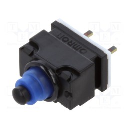 10 pcs : D2GW-A03D - Microswitch SNAP ACTION, 0.01A/13.5VDC, without lever, SPST-NO