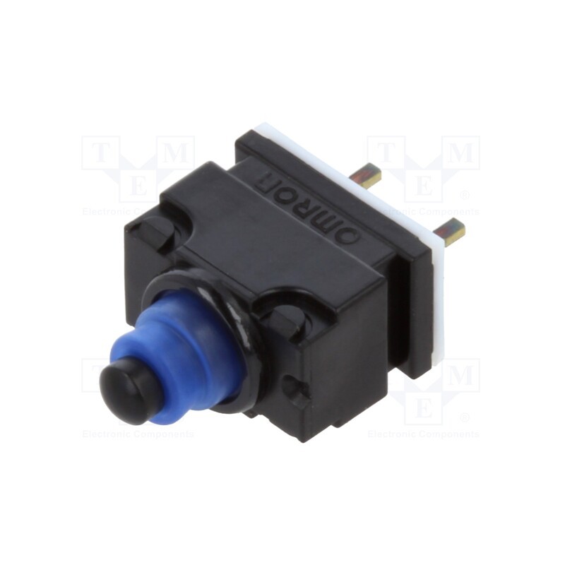 10 pcs : D2GW-A03D - Microswitch SNAP ACTION, 0.01A/13.5VDC, without lever, SPST-NO