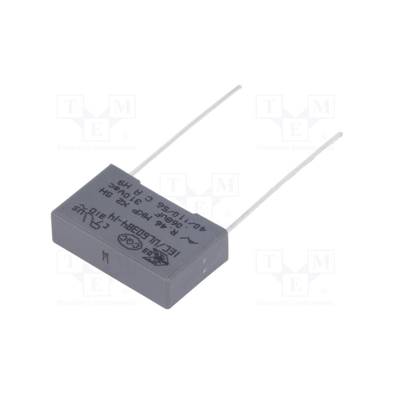10 pcs : R463I2680DQ01M - Capacitor: polypropylene, 68nF, 18x5x11mm, THT, ±20%, 15mm, 630VDC