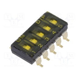10 pcs : SBS 1005 - Switch: DIP-SWITCH, OFF-ON, 0.025A/24VDC, Pos: 2, -40÷85°C, SMD