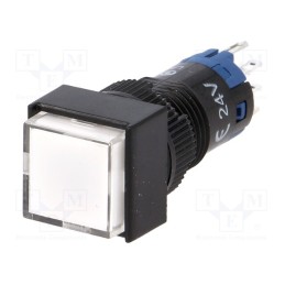 10 pcs : LAS2F-11/24/W - Switch: push-button, Pos: 2, SPDT, 0.5A/250VAC, 1A/24VDC, ON-(ON)