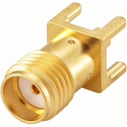 1 pcs - Rosenberger SMA Series, jack Surface Mount SMA Connector, 50Ω, Solder Termination, Straight Body