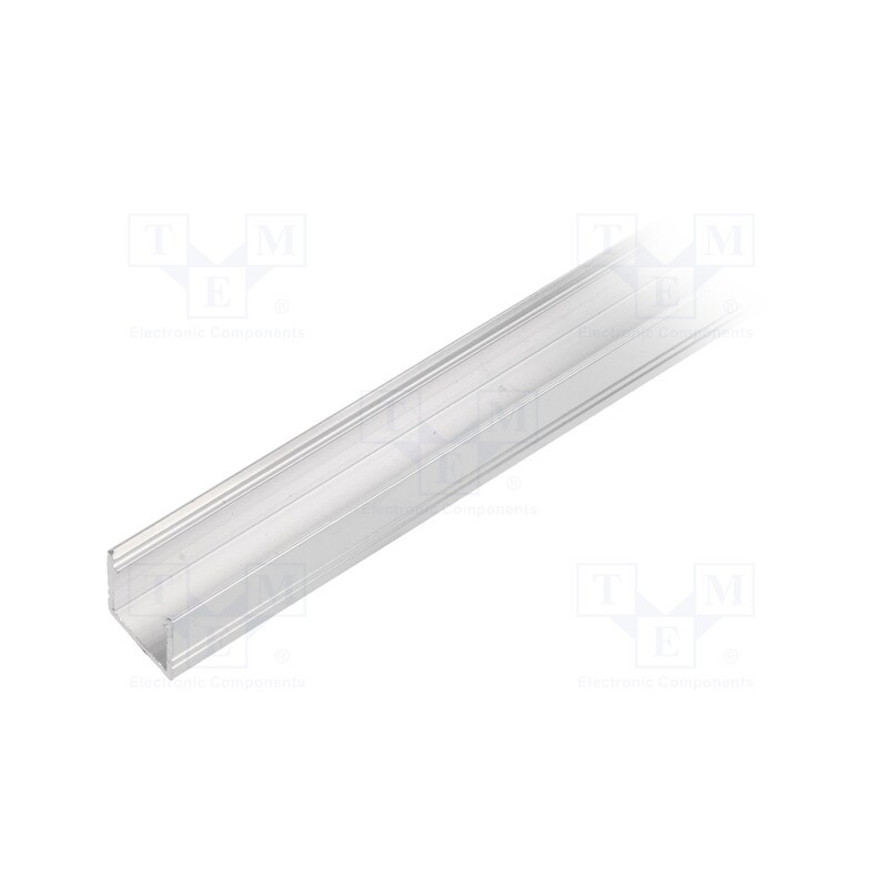 10 pcs : C2010020S - Profiles for LED modules, natural, L: 1m, SMART10, aluminium