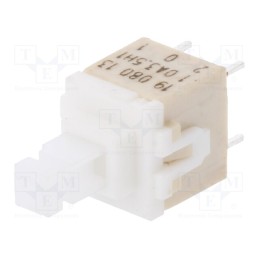 10 pcs : PVA1 OA H1 3.5N V2 - Switch: keypad, Pos: 2, DPST, 0.1A/32VDC, white, none, THT, 3.5N, PVA