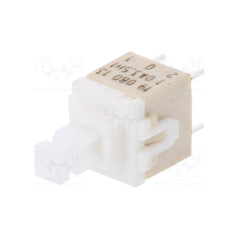 10 pcs : PVA1 OA H1 3.5N V2 - Switch: keypad, Pos: 2, DPST, 0.1A/32VDC, white, none, THT, 3.5N, PVA