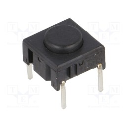 10 pcs : 3CTH9 - Microswitch TACT, SPST-NO, Pos: 2, 0.05A/24VDC, THT, none, 3.5N