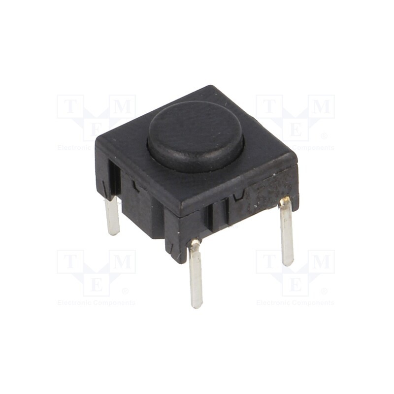 10 pcs : 3CTH9 - Microswitch TACT, SPST-NO, Pos: 2, 0.05A/24VDC, THT, none, 3.5N