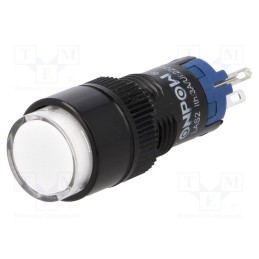 10 pcs : LAS2Y-11/24/W - Switch: push-button, Pos: 2, SPDT, 0.5A/250VAC, 1A/24VDC, ON-(ON)