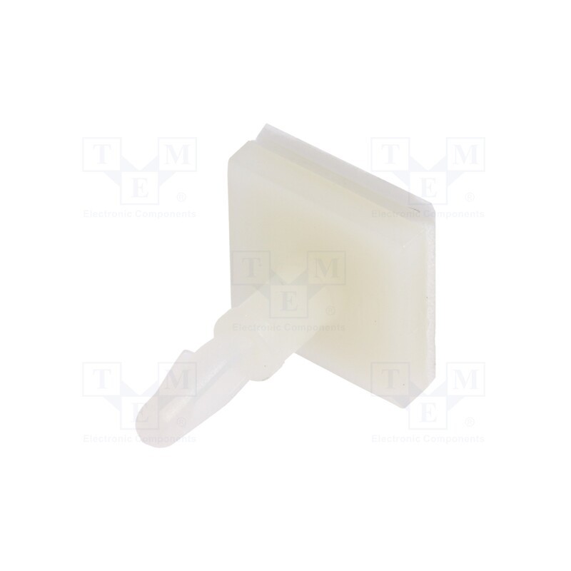 50 pcs : 8GB07V41020 - PCB distance, polyamide, L: 9.5mm, self-adhesive,snap fastener
