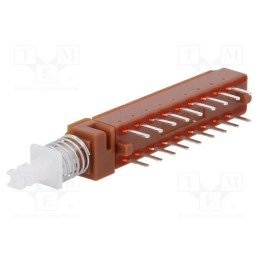 10 pcs : MPBS-62H01-LF-14 - Switch: push-button, Pos: 2, 0.5A/100VAC, 1A/25VDC, ON-ON, PCB,THT