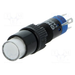10 pcs : LAS4Y-11/230/W - Switch: push-button, Pos: 2, SPDT, 0.5A/250VAC, 1A/24VDC, ON-(ON)