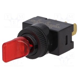 10 pcs : R13-110L4 - Switch: toggle, Pos: 2, SPST, ON-OFF, 20A/12VDC, Toggle: flat, 50mΩ