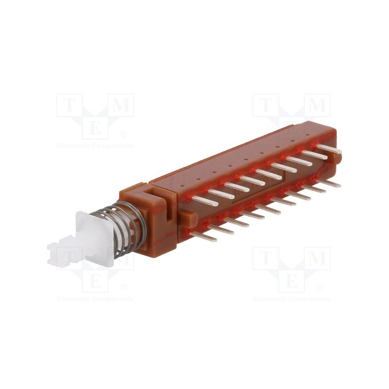 10 pcs : MPBS-62H01-F14 - Switch: push-button, Pos: 2, 0.5A/100VAC, 1A/25VDC, ON-(ON), square