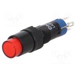 10 pcs : LAS4Y-11/230/R - Switch: push-button, Pos: 2, SPDT, 0.5A/250VAC, 1A/24VDC, ON-(ON)