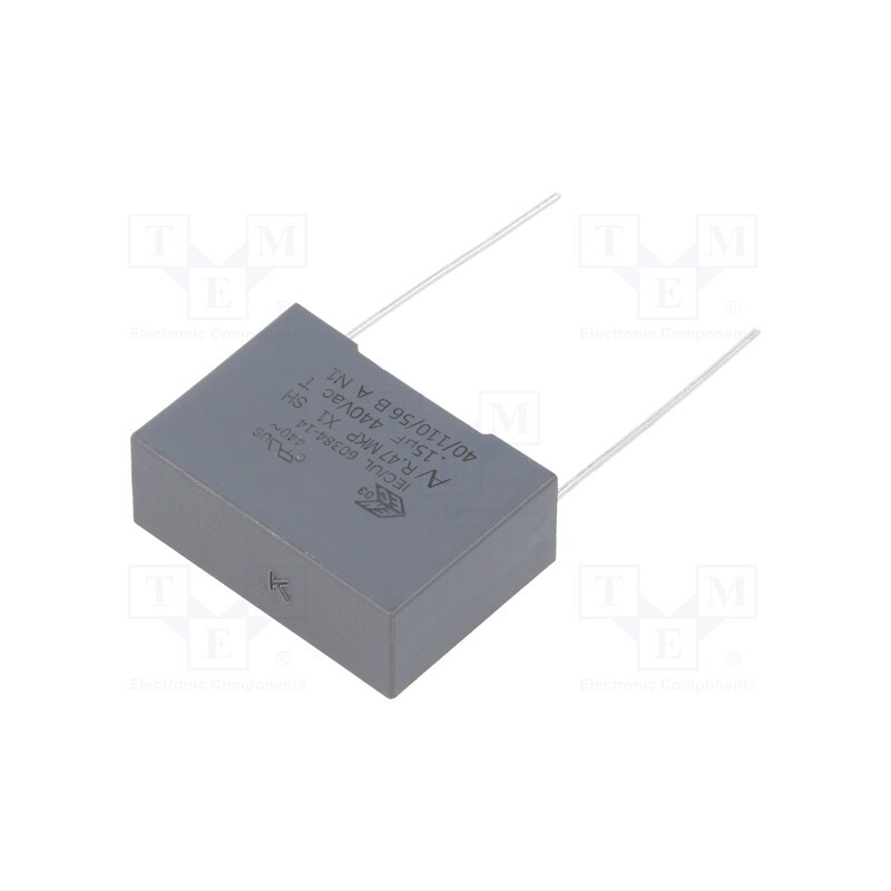 10 pcs : R474N315050A1KV057 - Capacitor: polypropylene, 0.15uF, 26.5x18.5x10mm, THT, ±10%