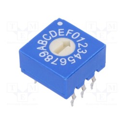 10 pcs : ERD116RSZ - Encoding switch, HEX/BCD, Pos: 16, THT, Rcont max: 100mΩ, 5Ncm, ERD