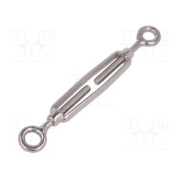 10 pcs : SCI-A-M5-A4 - Turnbuckle, acid resistant steel A4, for rope, eye/ eye, 8mm