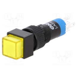 10 pcs : LAS4F-11/24/Y - Switch: push-button, Pos: 2, SPDT, 0.5A/250VAC, 1A/24VDC, ON-(ON)