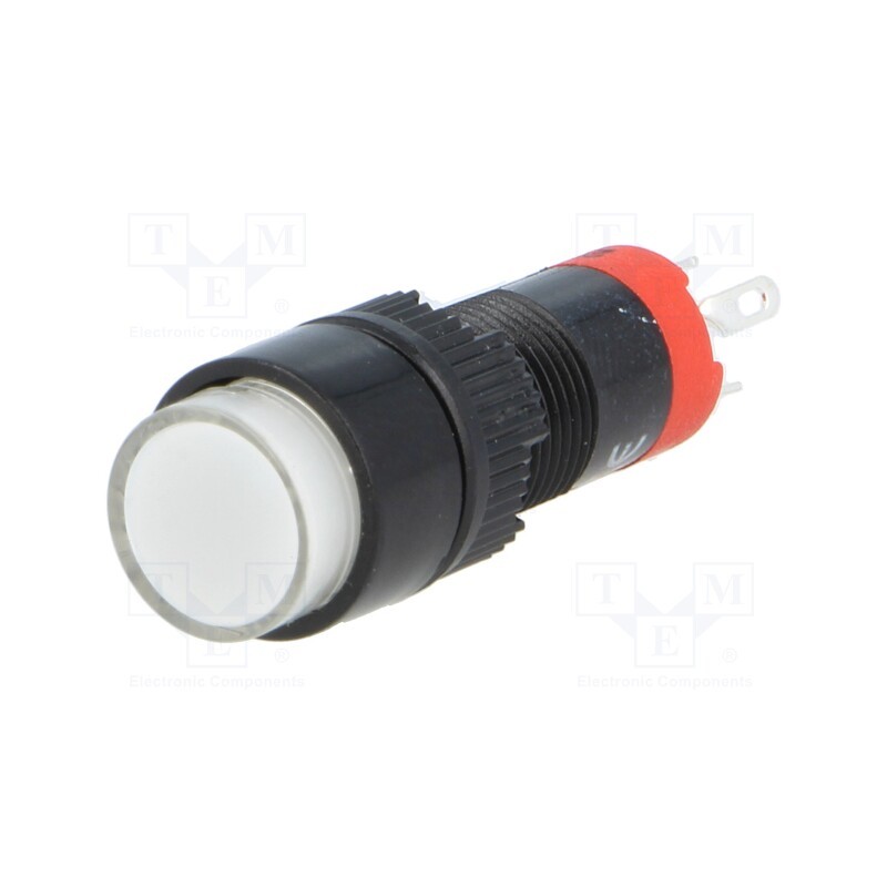 10 pcs : LAS3Y-11/24/W - Switch: push-button, Pos: 2, SPDT, 0.5A/250VAC, 1A/24VDC, ON-(ON)