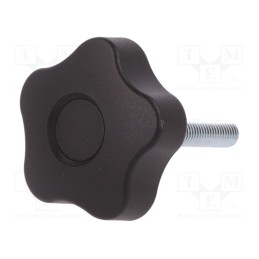 10 pcs : VCT.50 P-M8X40-C9 - Knob, Ø: 50mm, Ext.thread: M8, 40mm, H: 32mm, technopolymer PP