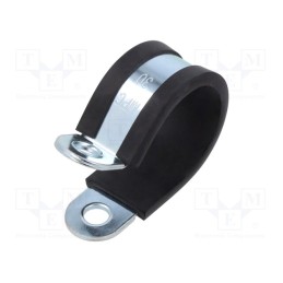 10 pcs : LKD13020 - Fixing clamp, ØBundle : 30mm, W: 20mm, steel, Cover material: EPDM
