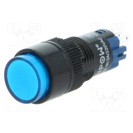 10 pcs : LAS2Y-11/B - Switch: push-button, Pos: 2, SPDT, 0.5A/250VAC, 1A/24VDC, ON-(ON)