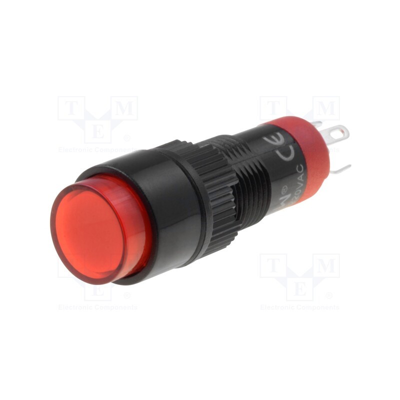 10 pcs : LAS3Y-11Z/R - Switch: push-button, Pos: 2, SPDT, 0.5A/250VAC, 1A/24VDC, ON-ON