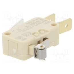 10 pcs : D45U-V3RA - Microswitch SNAP ACTION, 16A/250VAC, with lever (with roller)
