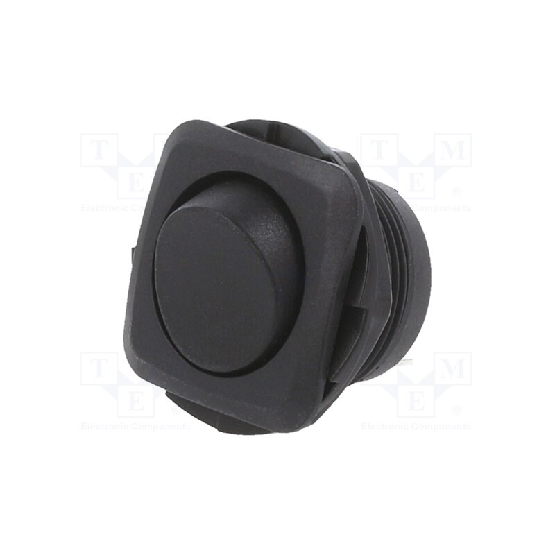 10 pcs : RB1-1A-DC-2-B - ROCKER, SPST, Pos: 2, ON-OFF, 10A/28VDC, black, none, Rcont max: 50mΩ