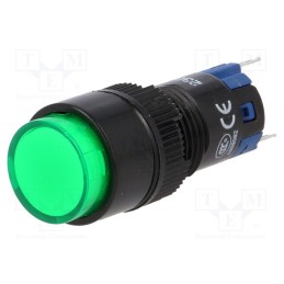 10 pcs : LAS2Y-11/230/G - Switch: push-button, Pos: 2, SPDT, 0.5A/250VAC, 1A/24VDC, ON-(ON)
