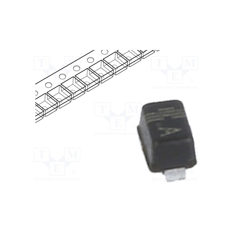 50 pcs : TBAS516 - Diode: switching, SMD, 85V, 250mA, 4ns, SOD523, Ufmax: 1.25V, Ifsm: 4A