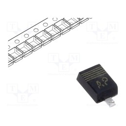50 pcs : BAT54J,115 - Diode: Schottky rectifying, SMD, 30V, 0.2A, SC90,SOD323F, 550mW